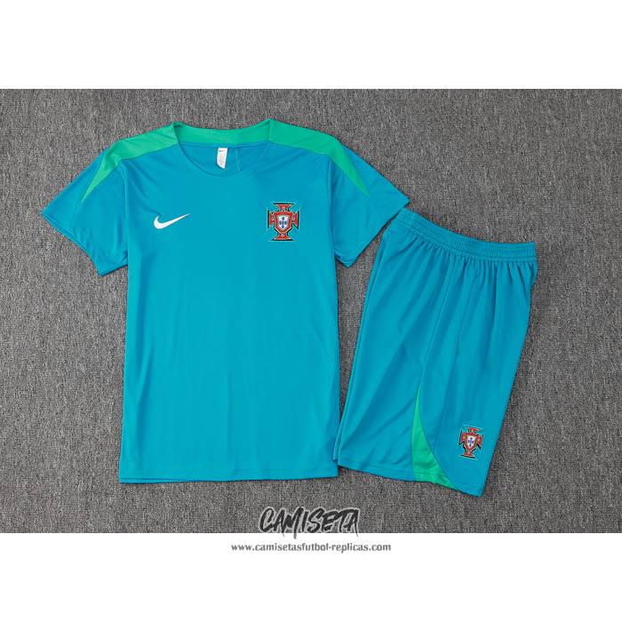 Chandal del Portugal 2024-2025 Manga Corta Verde - Pantalon Corto